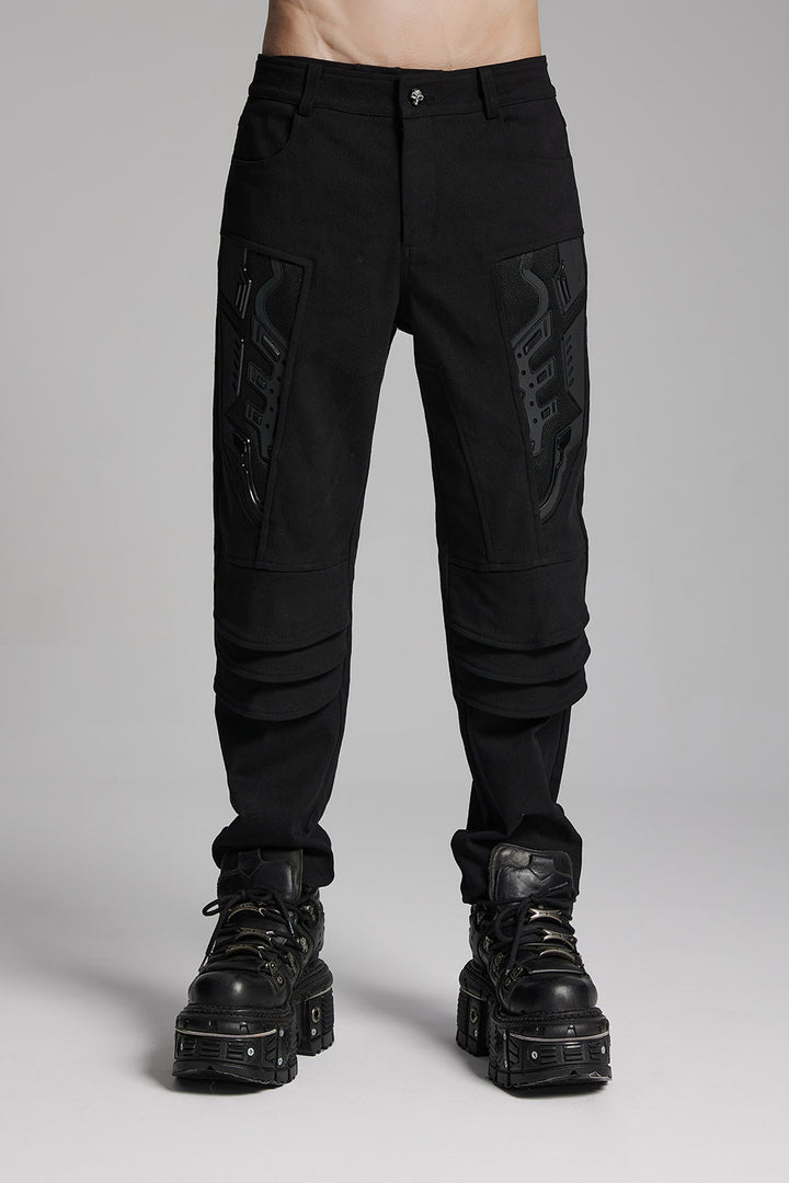 mens black gothic pants