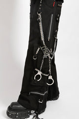 mens dark hip hop pants