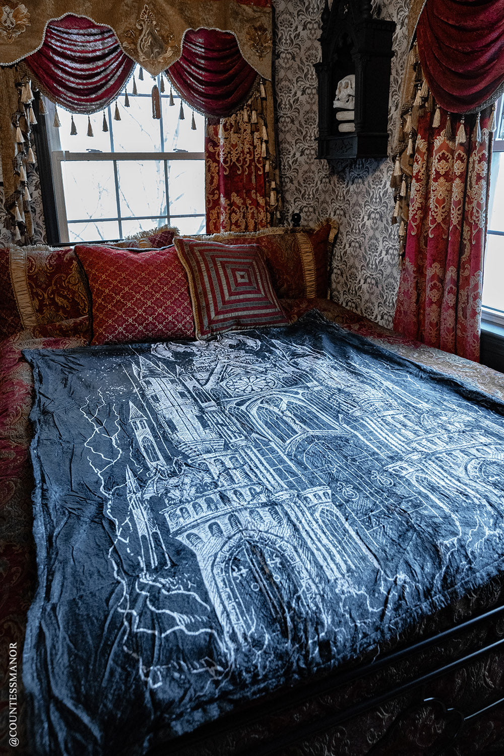 gothic bed blanket