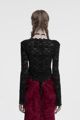 sheer lace top