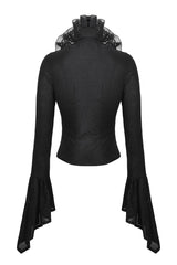 romantic goth ruffle bell sleeve top