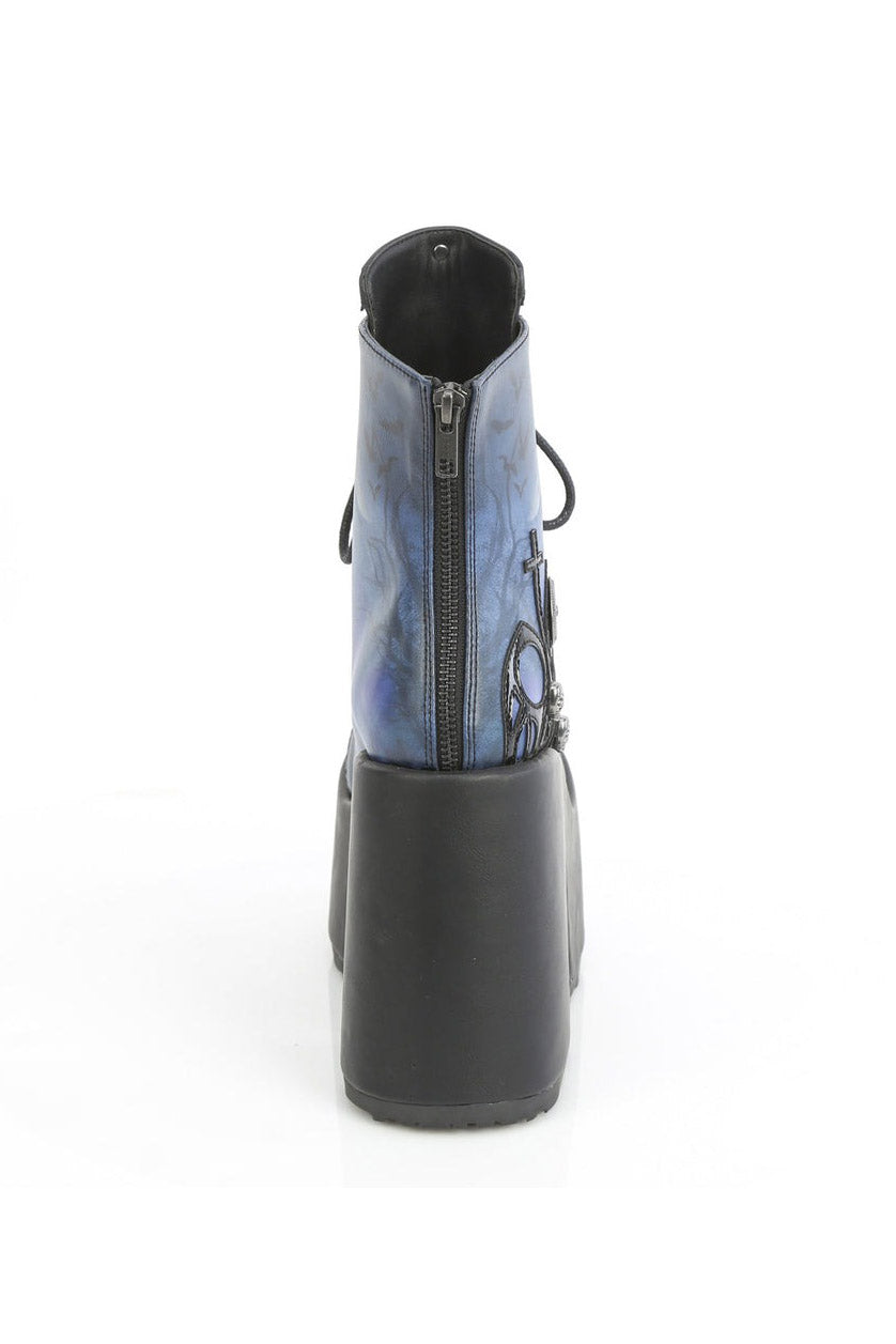 cemetery chunky platform ankle boots by demonia 