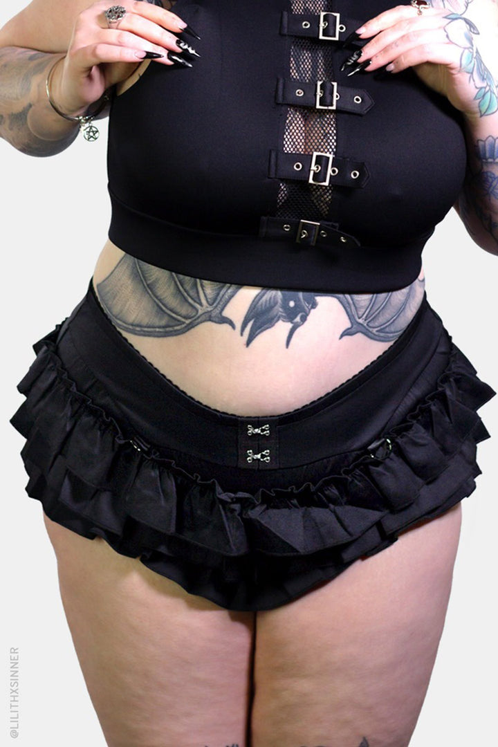 womens high waisted goth swimsuit