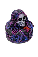gothic skull and flower storage box
