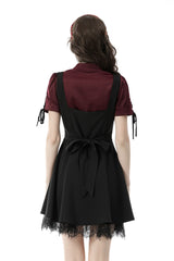 womens dark wine red short sleeve dark red button-down blouse