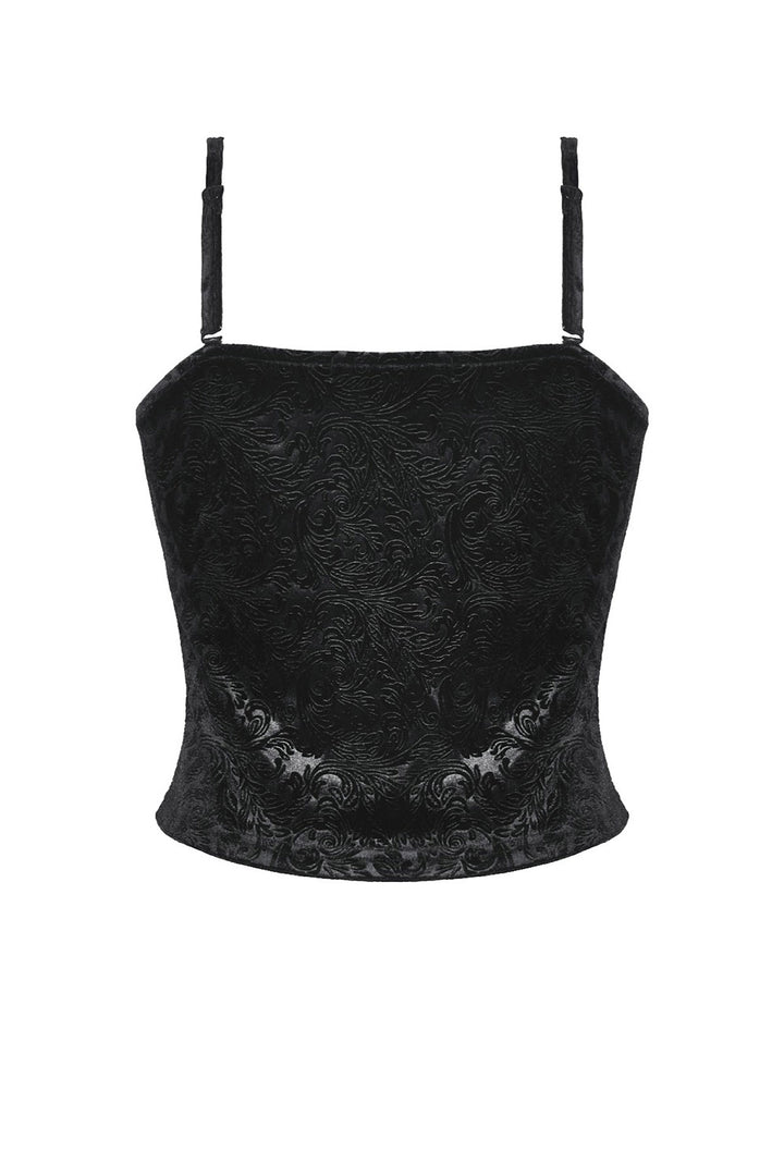 Dark Monarch Velvet Tank Top