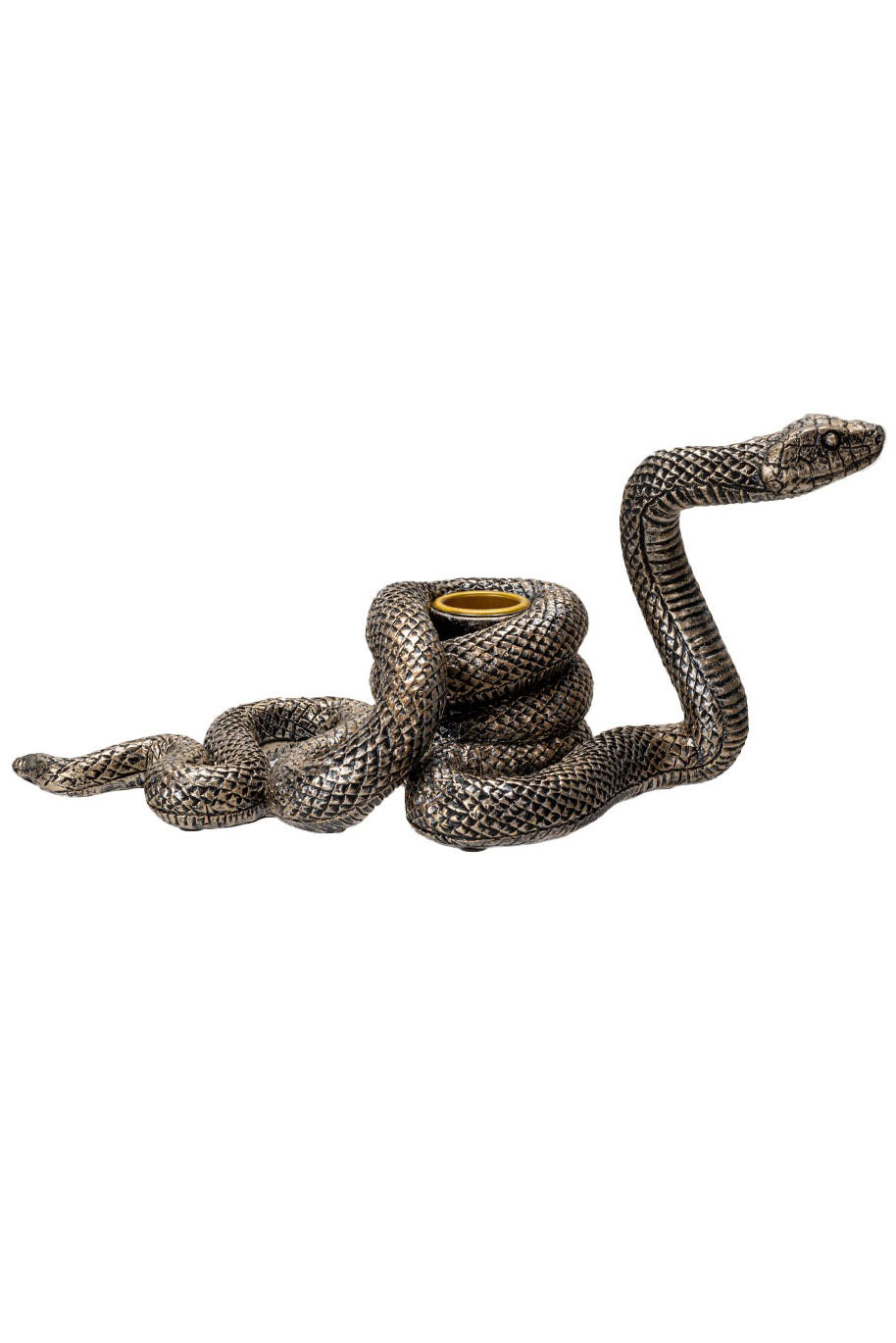 serpent candle holder