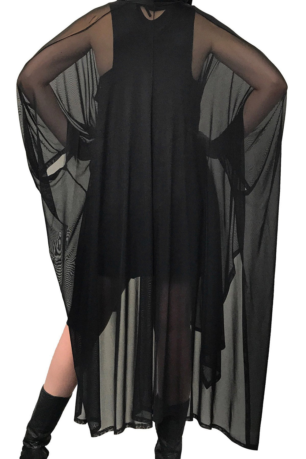 long flared sleeve witchy cape