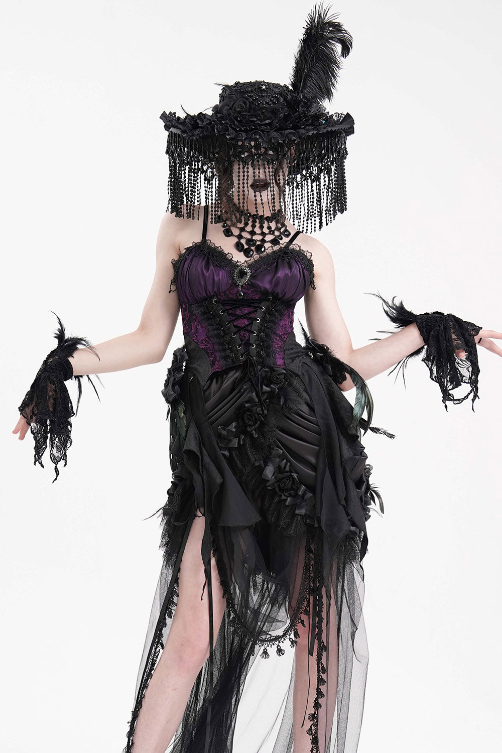 gothic tassel hat