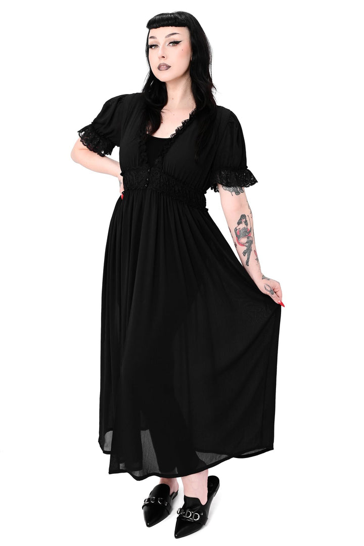 womens chiffon duster dress