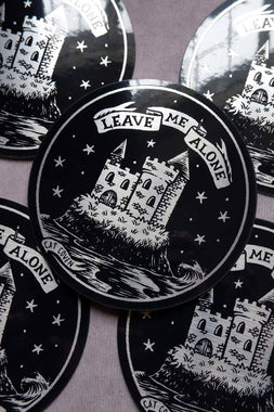 Leave Me Alone Metallic Sticker