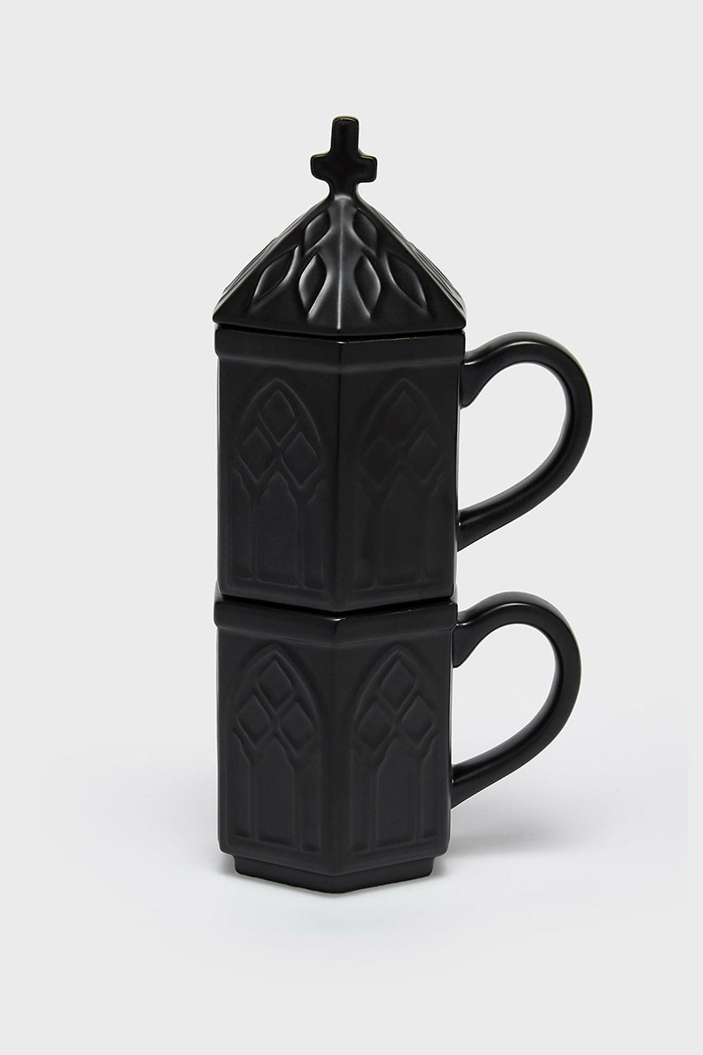 gothic cathedral cup set by killstar haunted housewares