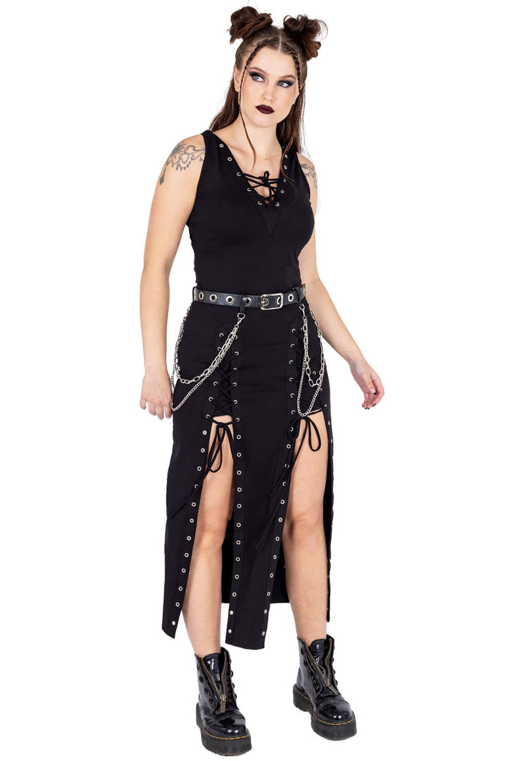 womens emo chains belt