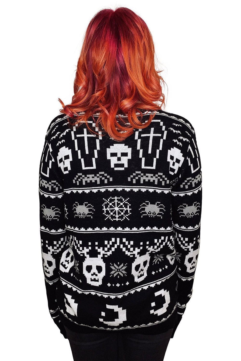 Gothic Christmas Sweater Eat Drink & Be Spooky - mens outerwear - VampireFreaks - Too Fast