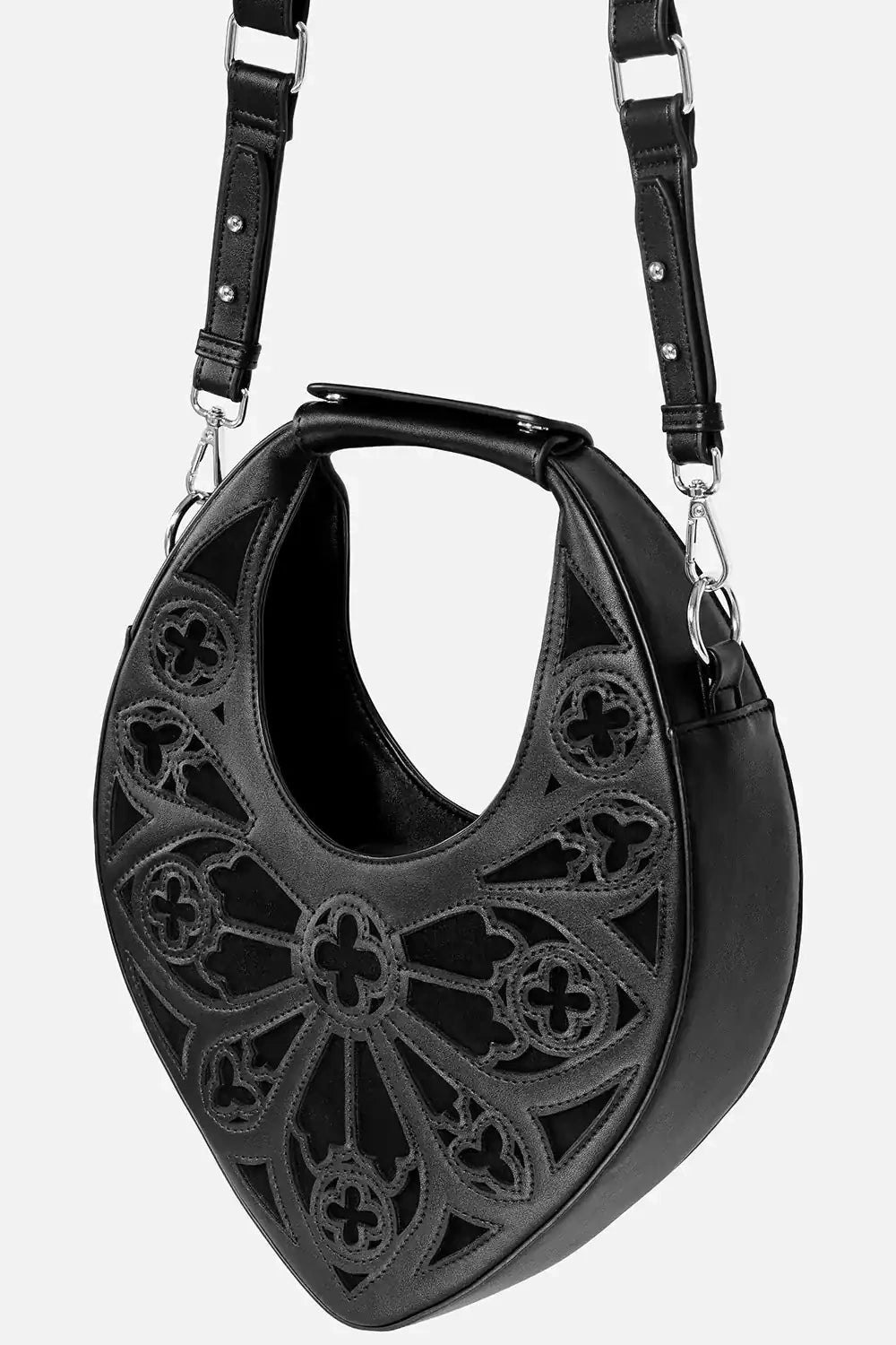 gothic cathedral handbag with moon charm