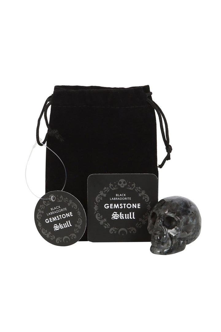 gothic skull shaped protection stone