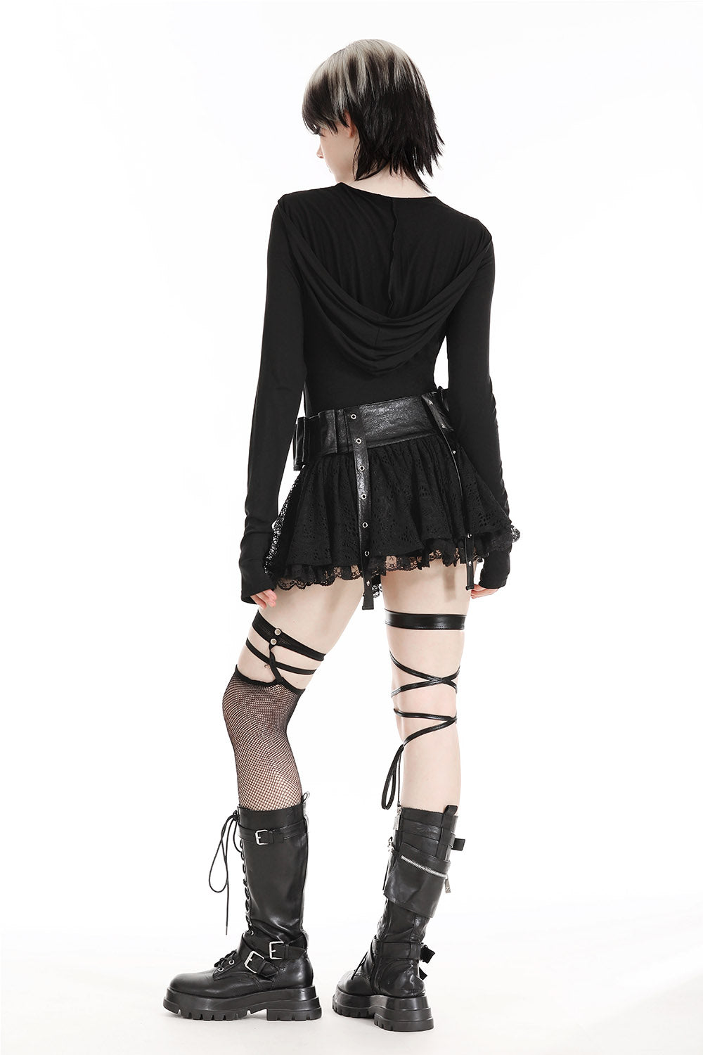 womens roped gothic top