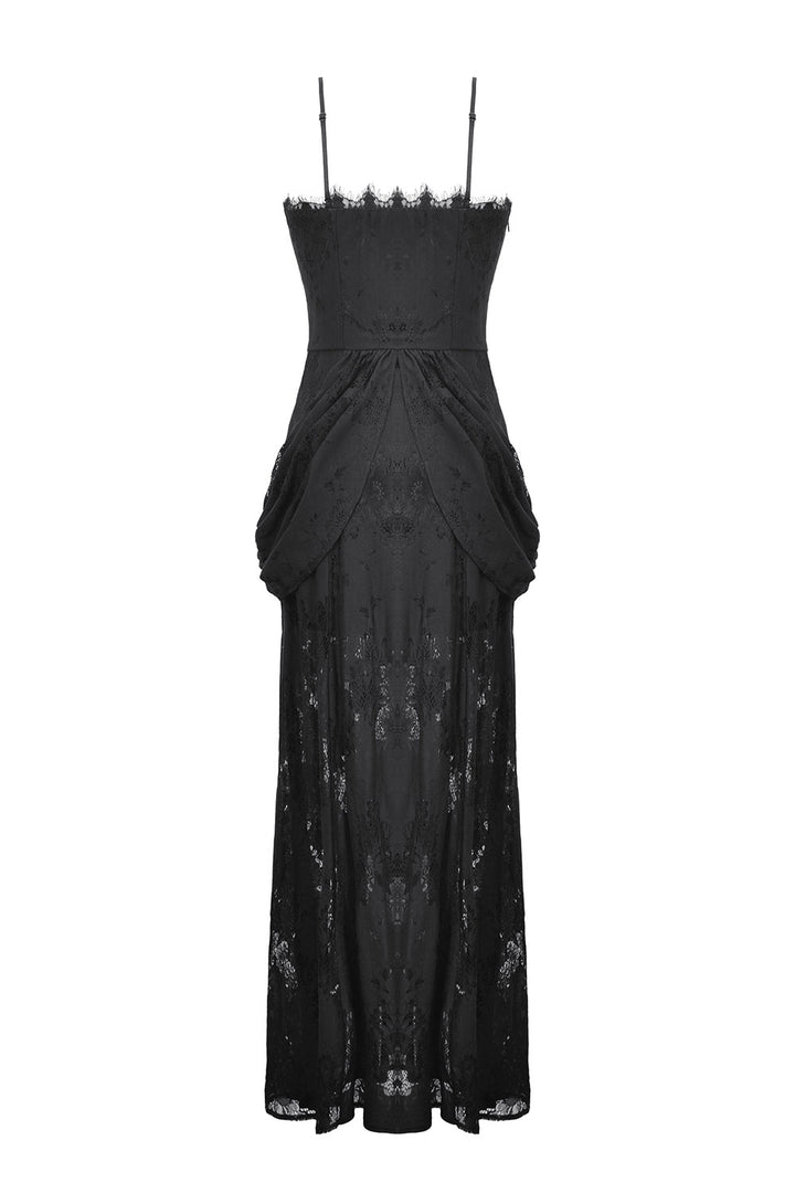 womens back bustle Victorian goth dress