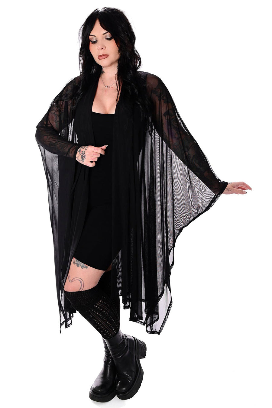 occult mesh cape