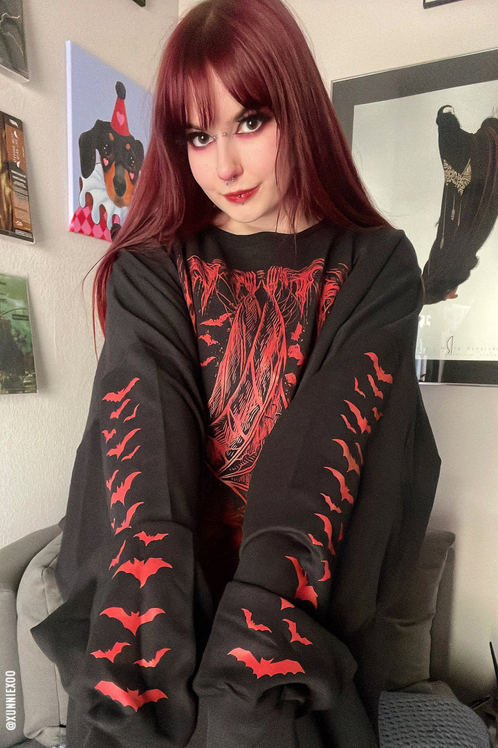 Bat Cave Sweatshirt [BLOOD RED]