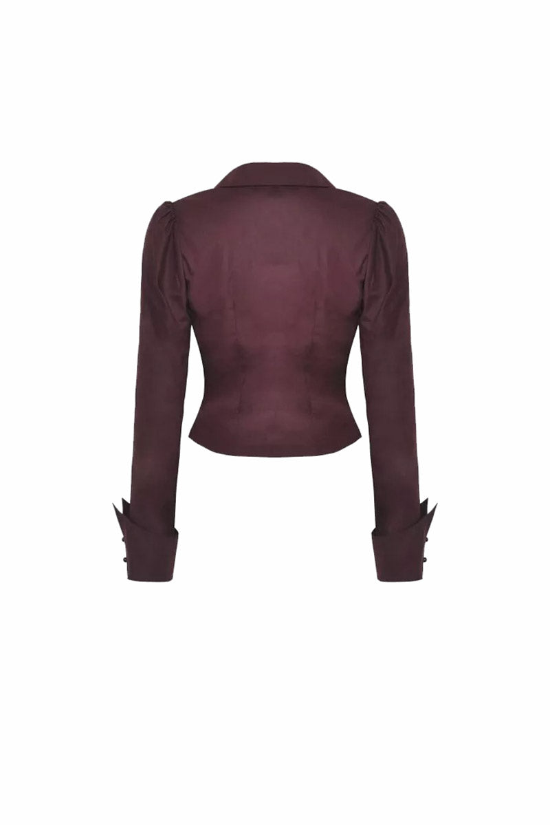 wine red burgundy blouse