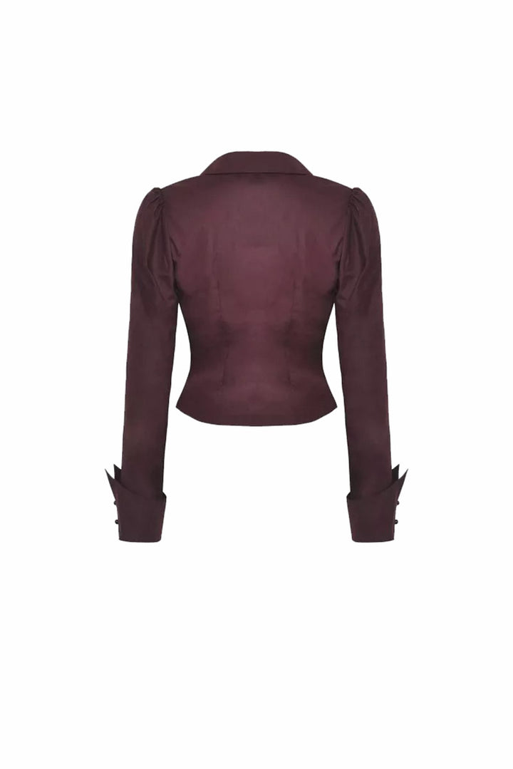 wine red burgundy blouse