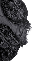 black victorian goth shrug for women