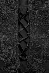 mens lace-up deep v shirt