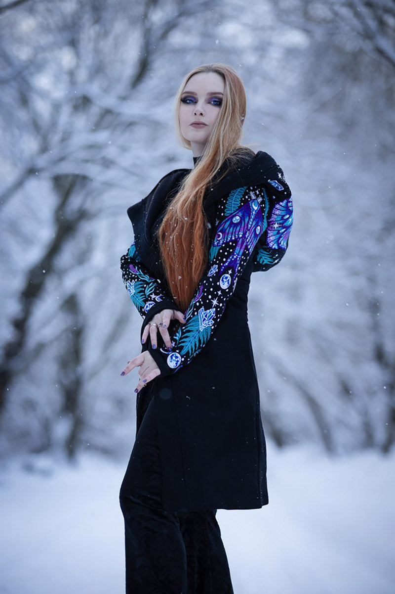 hooded gothic cloak