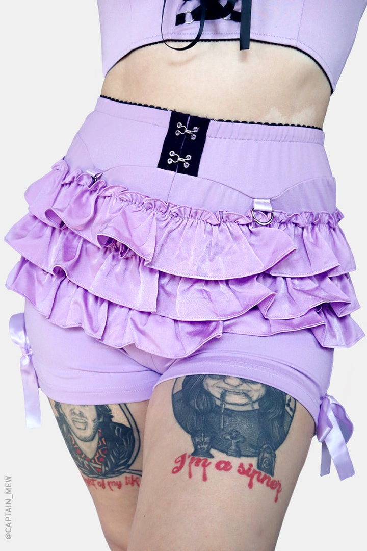 light purple lolita goth bloomers