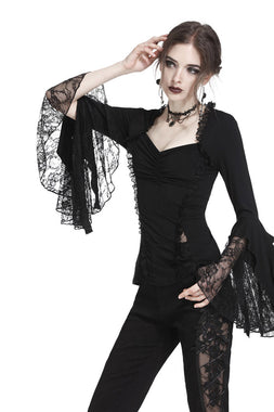 Witching Hour Lace Bell Sleeve Top
