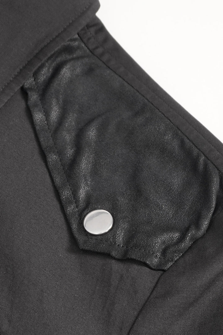 mens gothic button down collared shirt by devil fashion