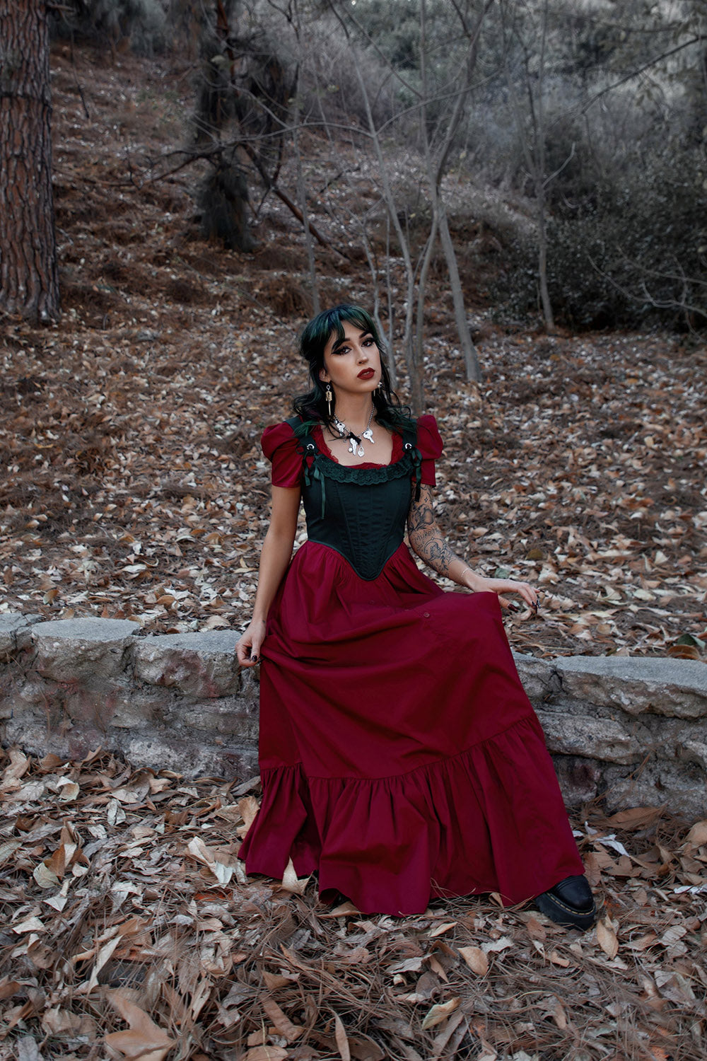 gothic cottagecore corset