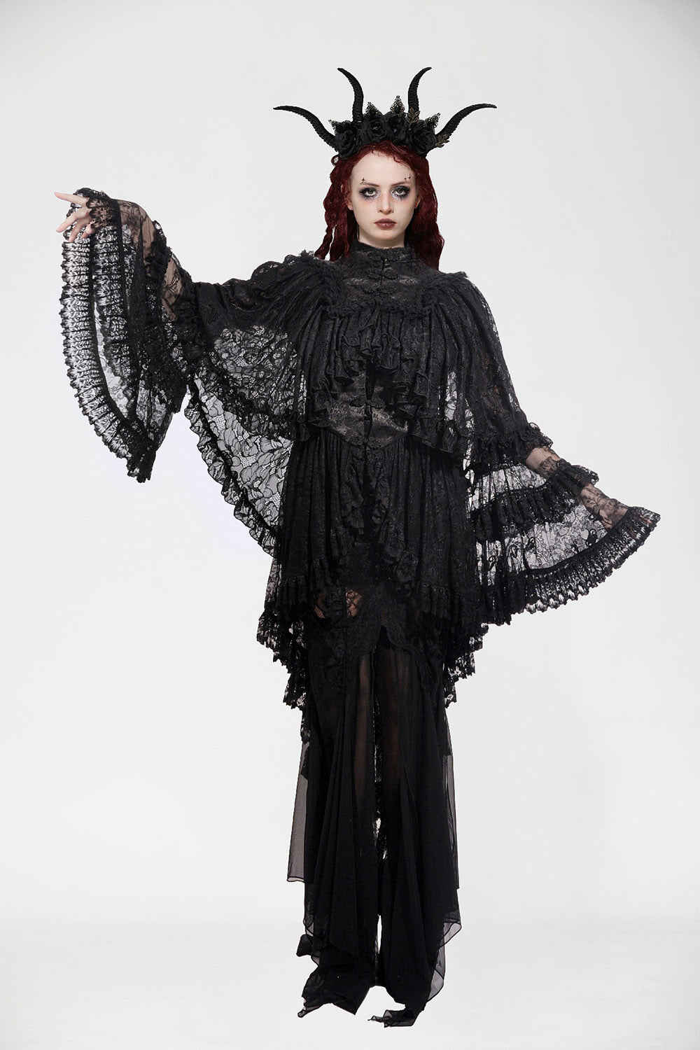 vintage goth inspired cape