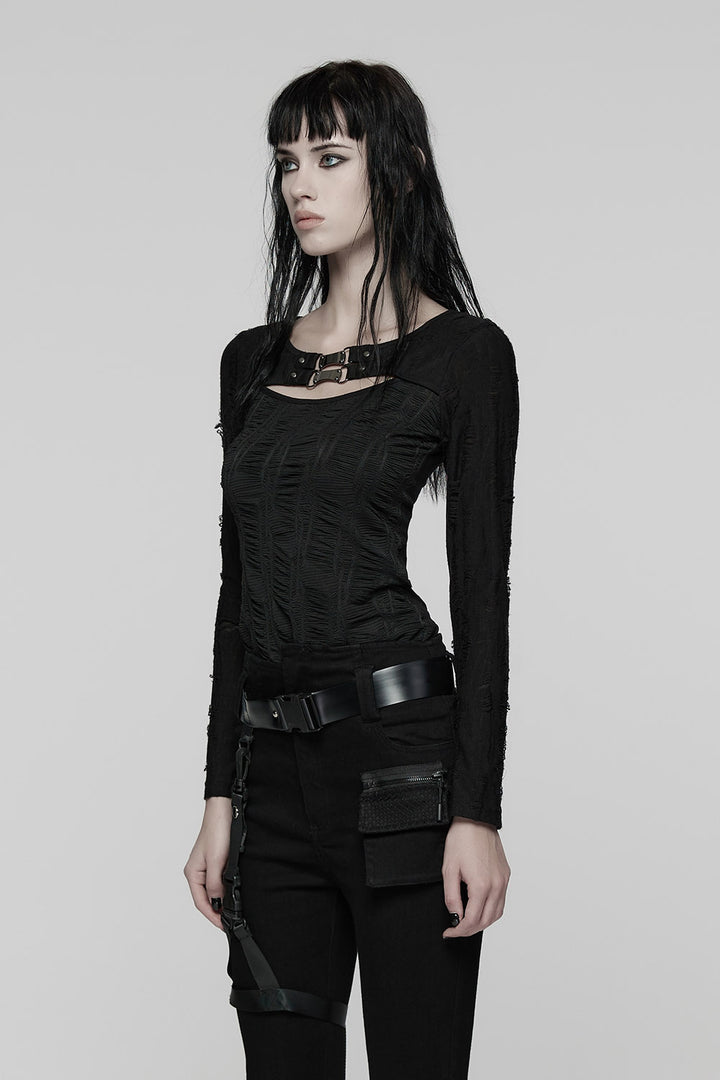 witchy long sleeve gothic top