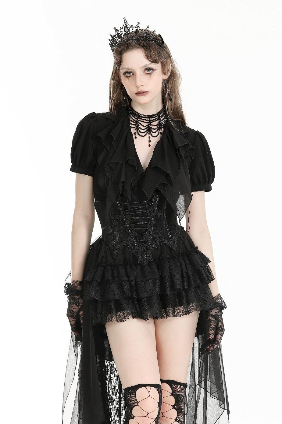womens black gothic corset