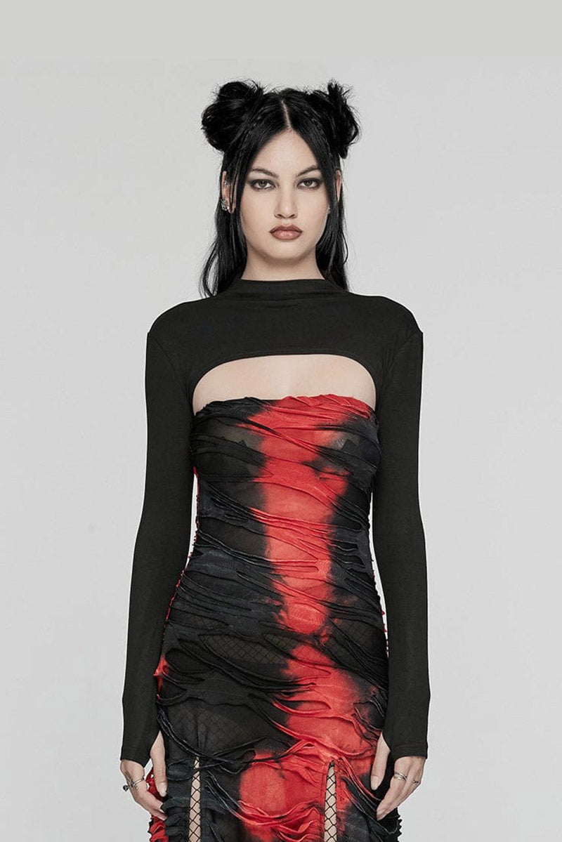 long sleeve gothic bolero jacket