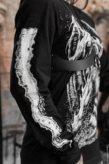 heavy metal Cthulhu pirate sho[ long sleeve shirt 