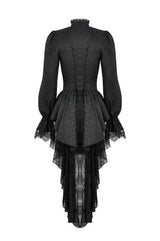 peplum hem long gothic victorian jacket with lace hem