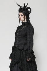 dark in love peplum hem long gothic victorian jacket