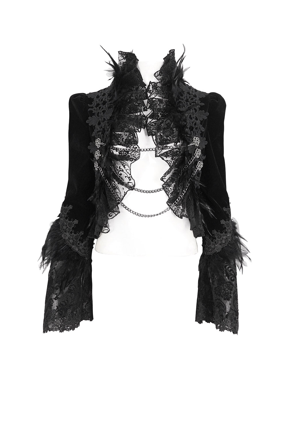 black velvet vintage goth jacket