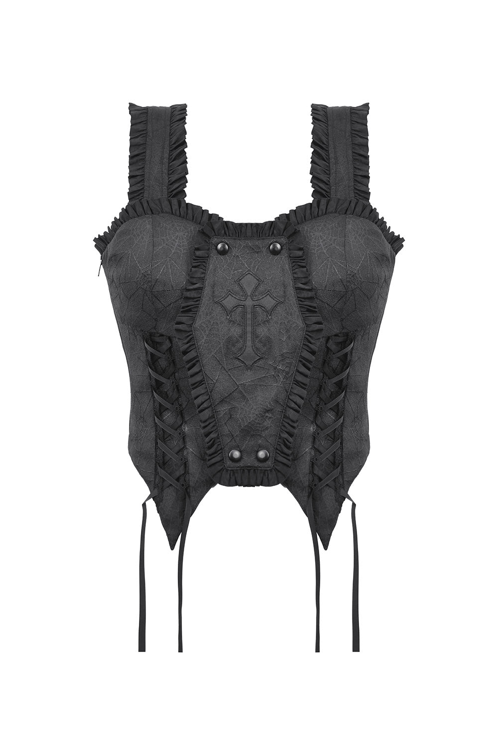 Gothic Coffin Corset Top - womens tops - VampireFreaks - Dark In Love