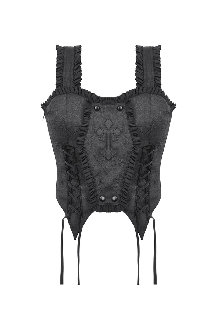 Gothic Coffin Corset Top - womens tops - VampireFreaks - Dark In Love