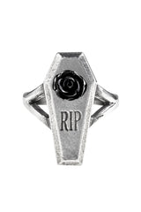 coffin gothic ring