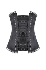 vintage inspired satin gothic underbust corset