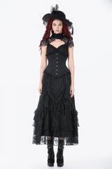 lace gothic underbust corset