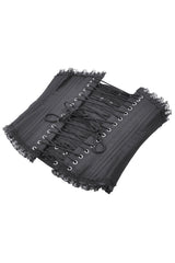 lace-up satin gothic underbust corset