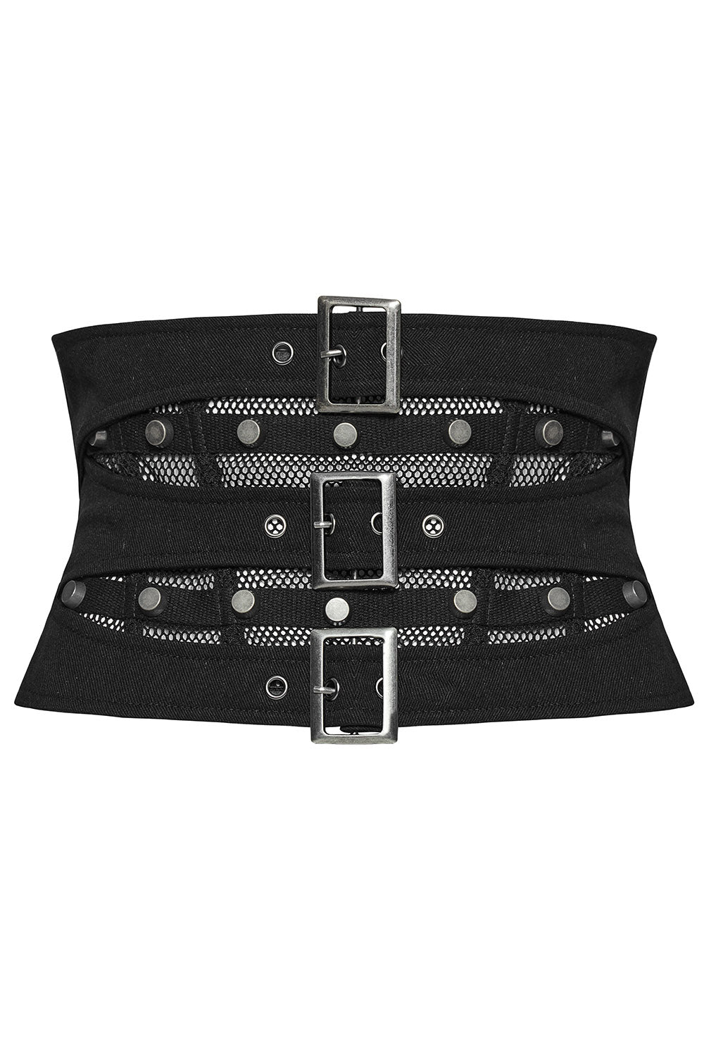 lace-up studded punk corset