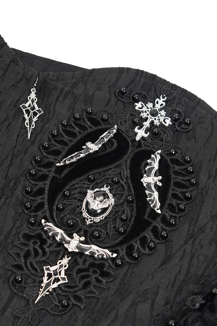 Dark Charms Mesh Underbust Corset