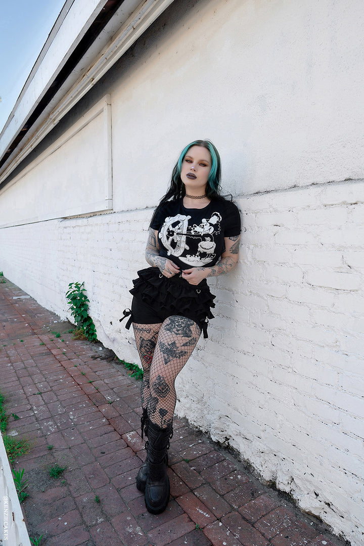 zombie crop top for women